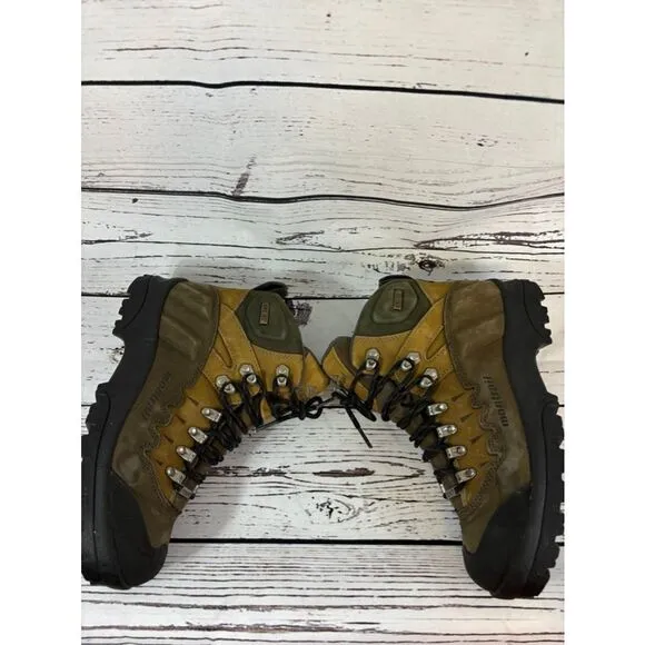 Men's Montrail Hiking Boots Size 8 Brown Green