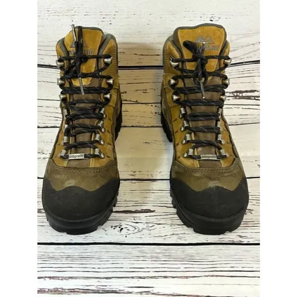 Men's Montrail Hiking Boots Size 8 Brown Green