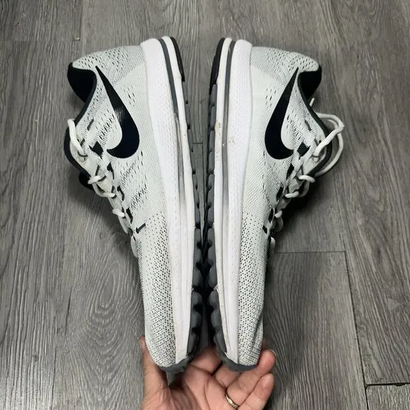 Men's Nike Zoom Vomero 887026-041 Running Walking Shoes Size 15 White Gray Blu