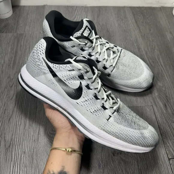 Men's Nike Zoom Vomero 887026-041 Running Walking Shoes Size 15 White Gray Blu