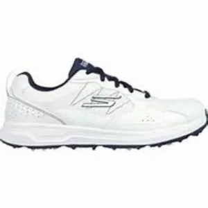 Men's Skechers Go Golf Prime Lynx 3 Spikeless Golf Shoes - White &amp; Navy - 8 -