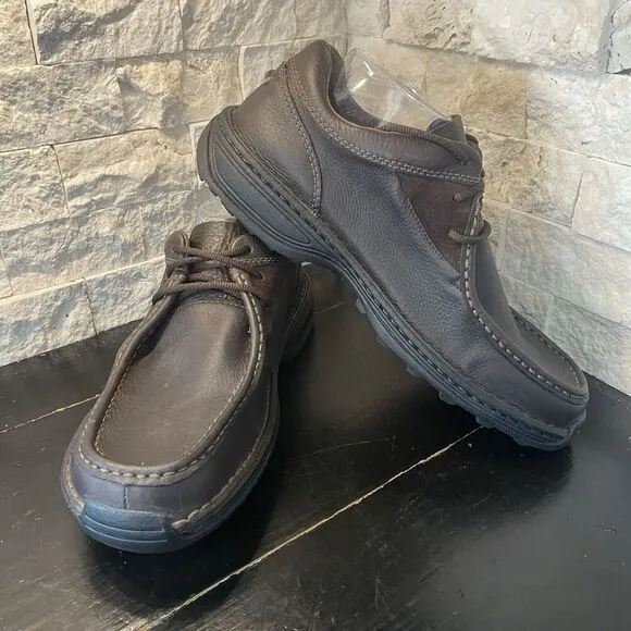 Mens Sz 9 M Timberland Leather Dress Shoes Brown Boots