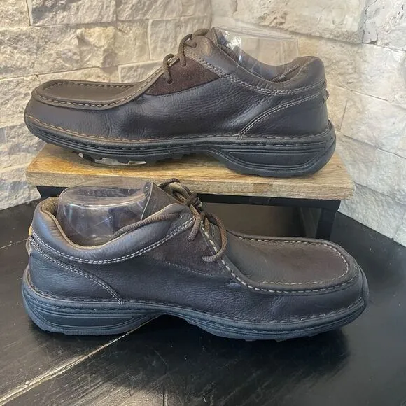 Mens Sz 9 M Timberland Leather Dress Shoes Brown Boots