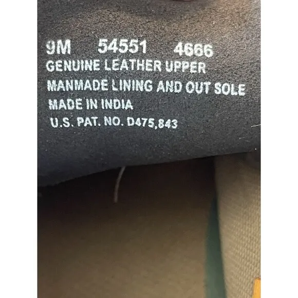 Mens Sz 9 M Timberland Leather Dress Shoes Brown Boots