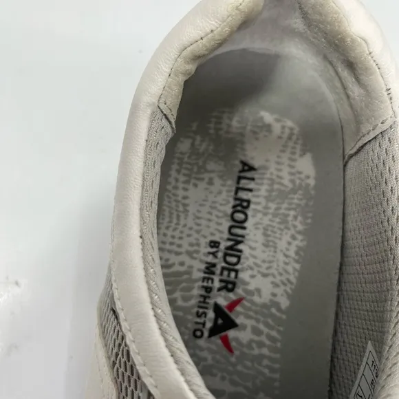 Mephisto Allrounder white and grey walking shoes sz 10