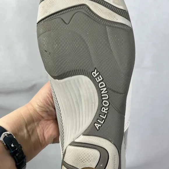 Mephisto Allrounder white and grey walking shoes sz 10