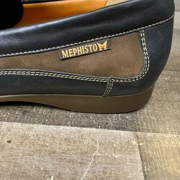 Mephisto Men’s Size 8 Baduard Suede Leather Slip On Brown Casual Nubuck Shoes