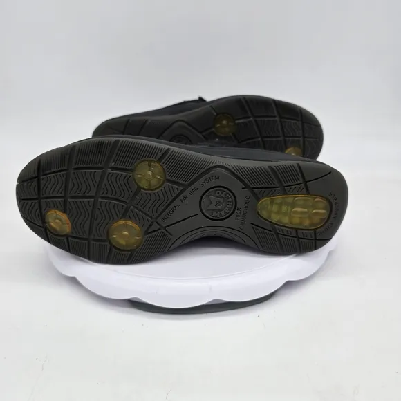 Mephisto Shoes Women 7 B Runoff Leather Walking Sneakers Black