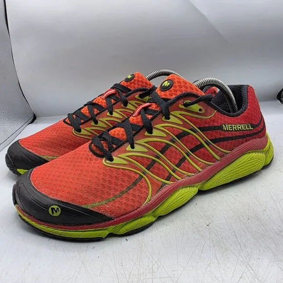 Merrell All Out Flash Molten Lava Mens 11 Red Athletic Shoes Walking Running