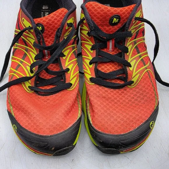 Merrell All Out Flash Molten Lava Mens 11 Red Athletic Shoes Walking Running