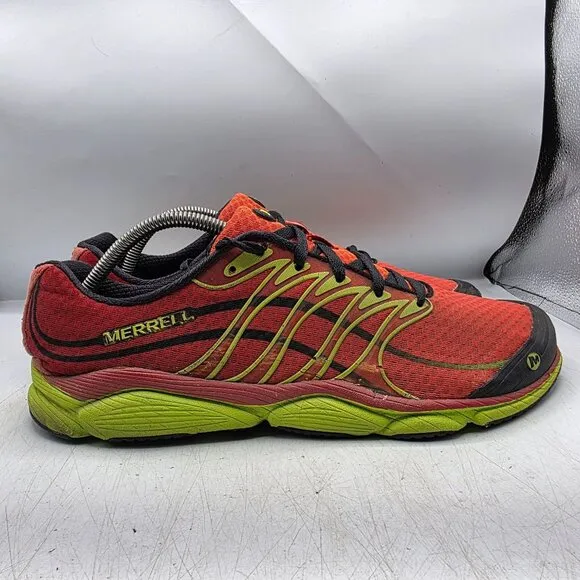 Merrell All Out Flash Molten Lava Mens 11 Red Athletic Shoes Walking Running