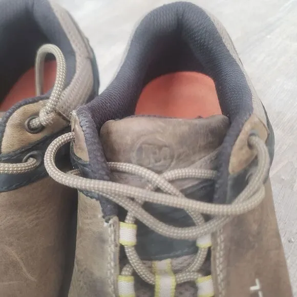 Merrell Col Bungee Cord Mid Waterproof Hiking Boots Brown Men's Size 13 J50207