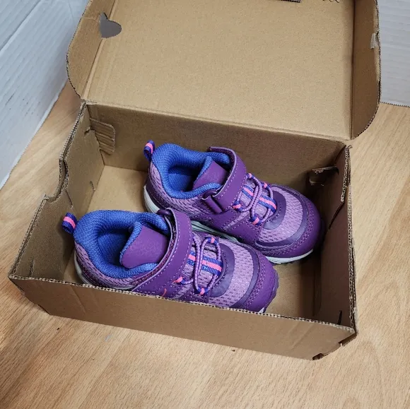 Merrell Kids Trail Quest Jr Berry Shoes Purple Washable Size 6M New With Box
