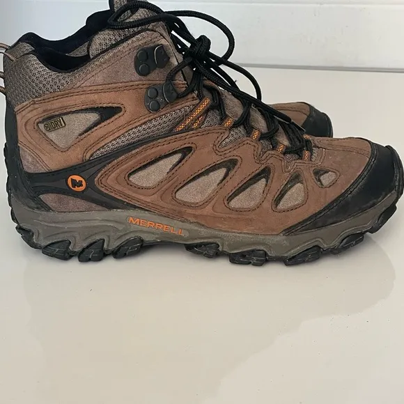 Merrell Men’s BootsPulsate Black BrackenJ24749 Leather Hiking size 9