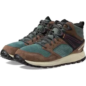 Merrell Wildwood Mid Leather WP Hiking Boots Mens Size 10 Forest Green J068031