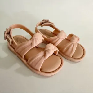 Mini Melissa Baby Girl Velvet Knot Sandals