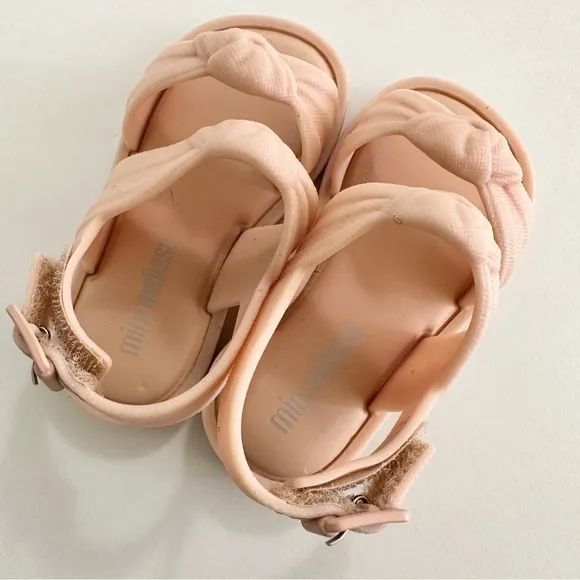Mini Melissa Baby Girl Velvet Knot Sandals