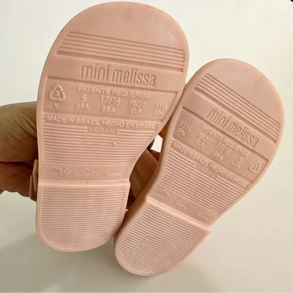 Mini Melissa Baby Girl Velvet Knot Sandals