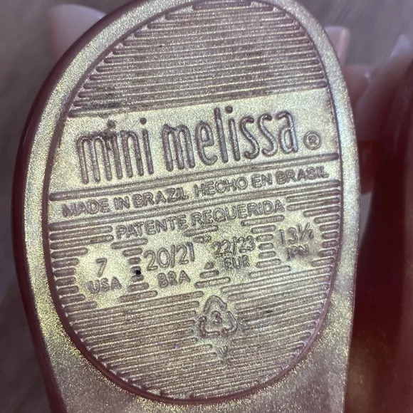 Mini Melissa kids sandals.