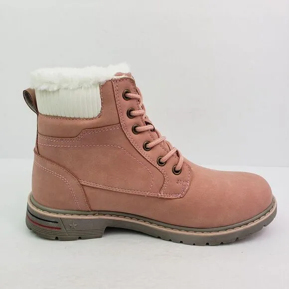 Mishansha Quatchi Womens Size 8 Pink Winter Snow Anti Slip Water Resistant Boots