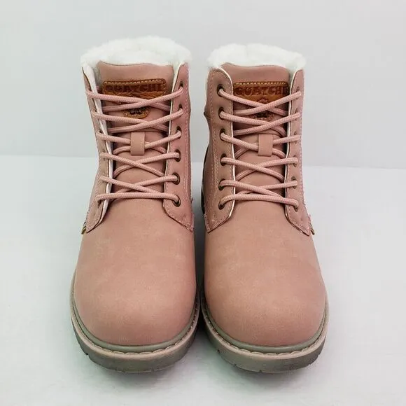 Mishansha Quatchi Womens Size 8 Pink Winter Snow Anti Slip Water Resistant Boots