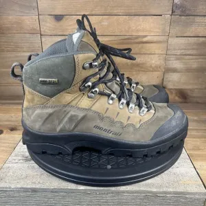 Montrail Womens Size US 8.5 Brown Suede Vibram GTX Lace Up Hiking Trail Boots