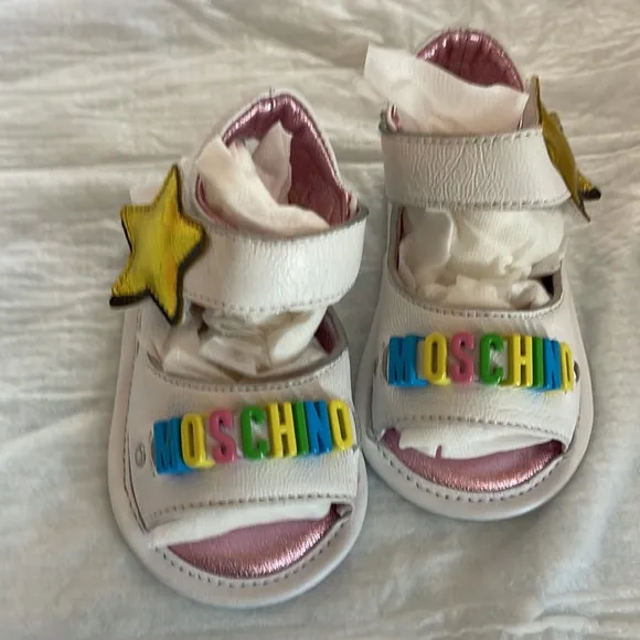 Moschino baby girl sandals size 17