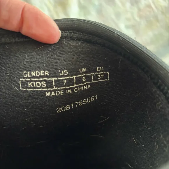 Muck Boots Rugged Ll Rubber Kid's Snow Boot Blue Black Waterproof SZ 7 Worn 1X