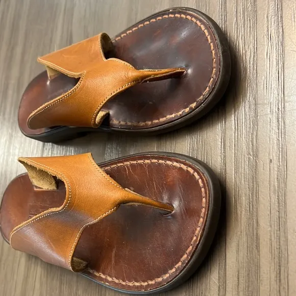 MUNRO VINTAGE LEATHER SANDALS NADE IN USA SIZE 5