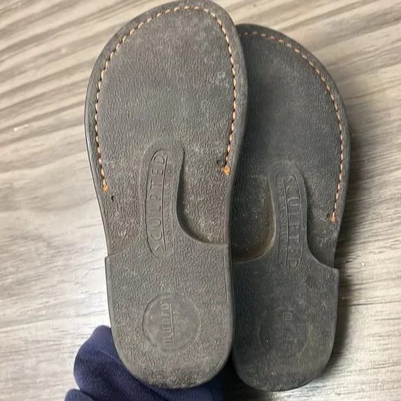 MUNRO VINTAGE LEATHER SANDALS NADE IN USA SIZE 5