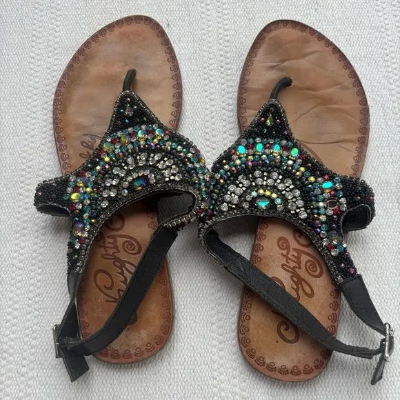 NAUGHTY MONKEY ICE BERG SANDALS size 8