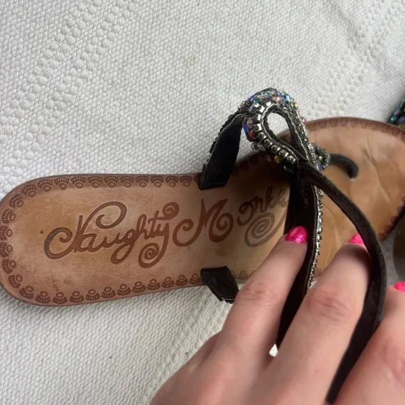 NAUGHTY MONKEY ICE BERG SANDALS size 8