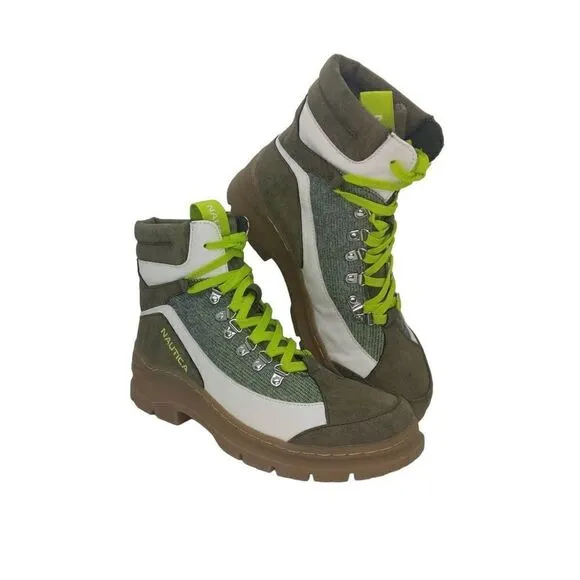 Nautica Women's Pre-owned Olive Hiking Boots - sz. 8 AWESOME!!!