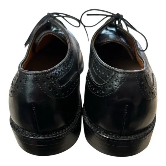 New Allen Edmonds Sanford Black Leather Lace-up Oxford Dress Shoes 9  9B