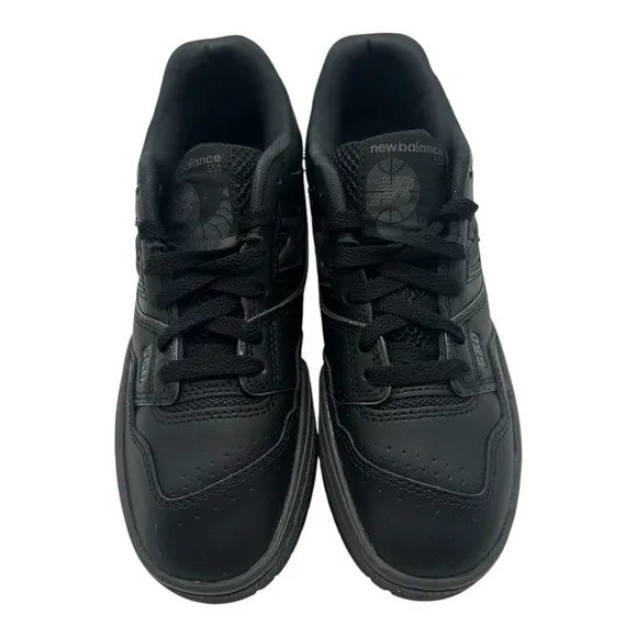 New Balance 550 Shoes YOUTH Size 7Y Triple Black Sneakers GSB550BB