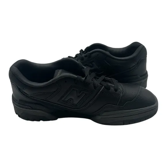 New Balance 550 Shoes YOUTH Size 7Y Triple Black Sneakers GSB550BB