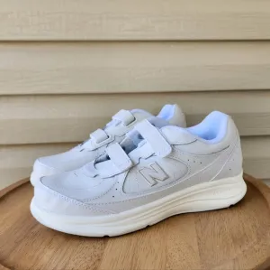 New Balance 577 white walking shoes sneakers