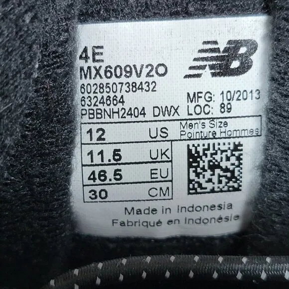 New Balance 609 Shoes Mens Size 12 4E Extra Wide Brown Walking Athletic MX609V2O