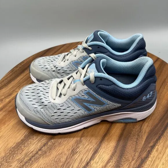 New Balance 847v4 Running Sneakers Womens 7.5 Blue Gray Athletic Shoes WW847LG4