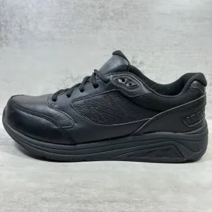 New Balance 928v3 Leather Walking Casual Shoes - Men's Size 9.5 2E Wide - Black