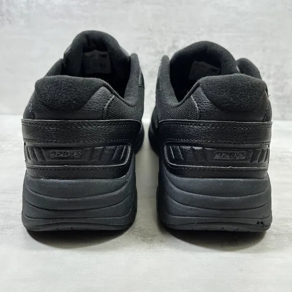 New Balance 928v3 Leather Walking Casual Shoes - Men's Size 9.5 2E Wide - Black