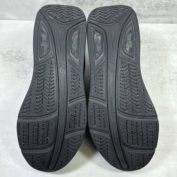 New Balance 928v3 Leather Walking Casual Shoes - Men's Size 9.5 2E Wide - Black