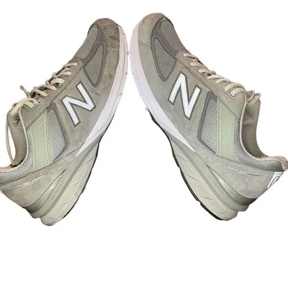 New Balance 990v5 Running Walking Shoes Gray White M990GL5 Men’s Size 16 B