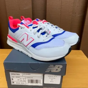New Balance 997Kids Youth Sneakers White Pink Blue