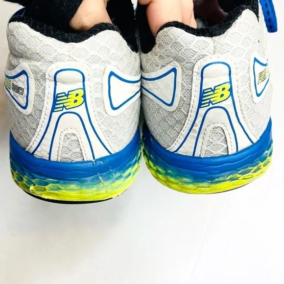 New Balance Fresh Foam 980 V2 Men’s White Blue Running Athletic Shoes Size 12.5