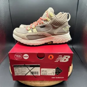 New Balance Fresh Foam X Hierro Mid GTX Womens Size 7 2E Wide Hiking Boots Brown