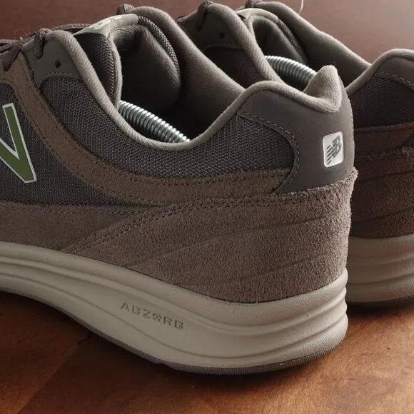 New Balance Sneakers Mens SZ 13 2E Gray 877 Suede Low Top Athletic Walking Shoes
