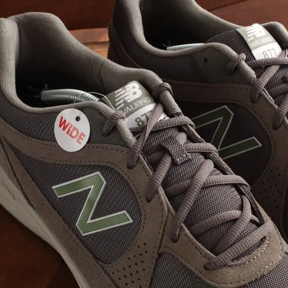 New Balance Sneakers Mens SZ 13 2E Gray 877 Suede Low Top Athletic Walking Shoes