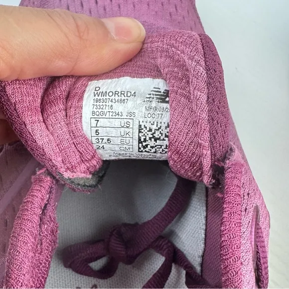 New Balance Women's Fresh Foam X More V4 Running Shoe Size 7 Purple