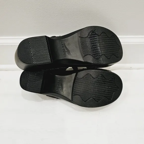 NEW Dansko Sonnet Metallic Black Sandals
